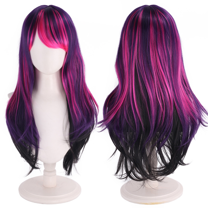 Anime Cosplay Recommendations - Cos wig purple gradient foal headband