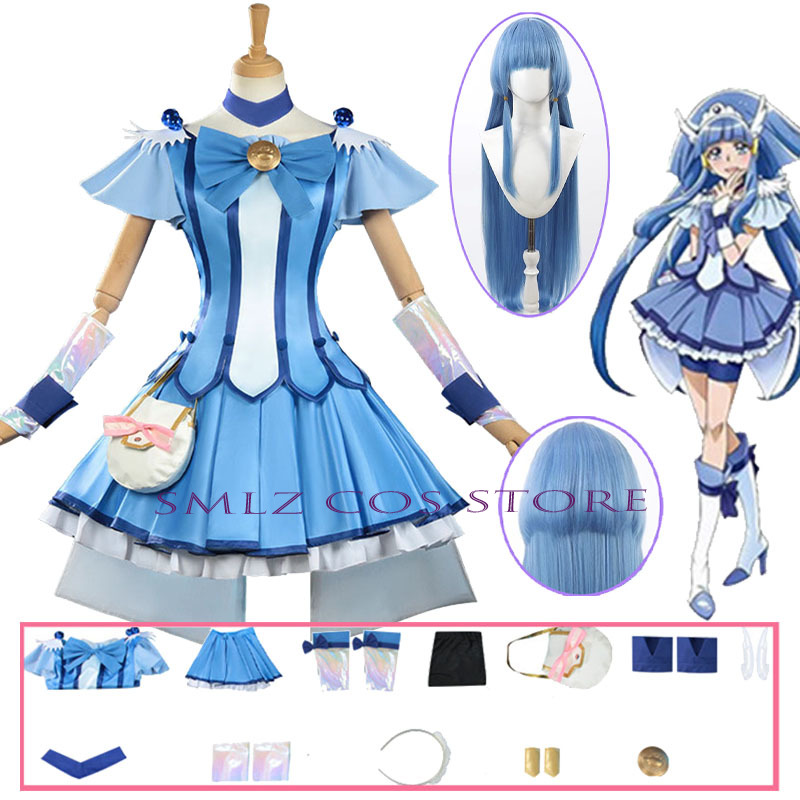 Anime Cosplay Dress For Women - Cure Beauty Cosplay Anime Smile Glitter