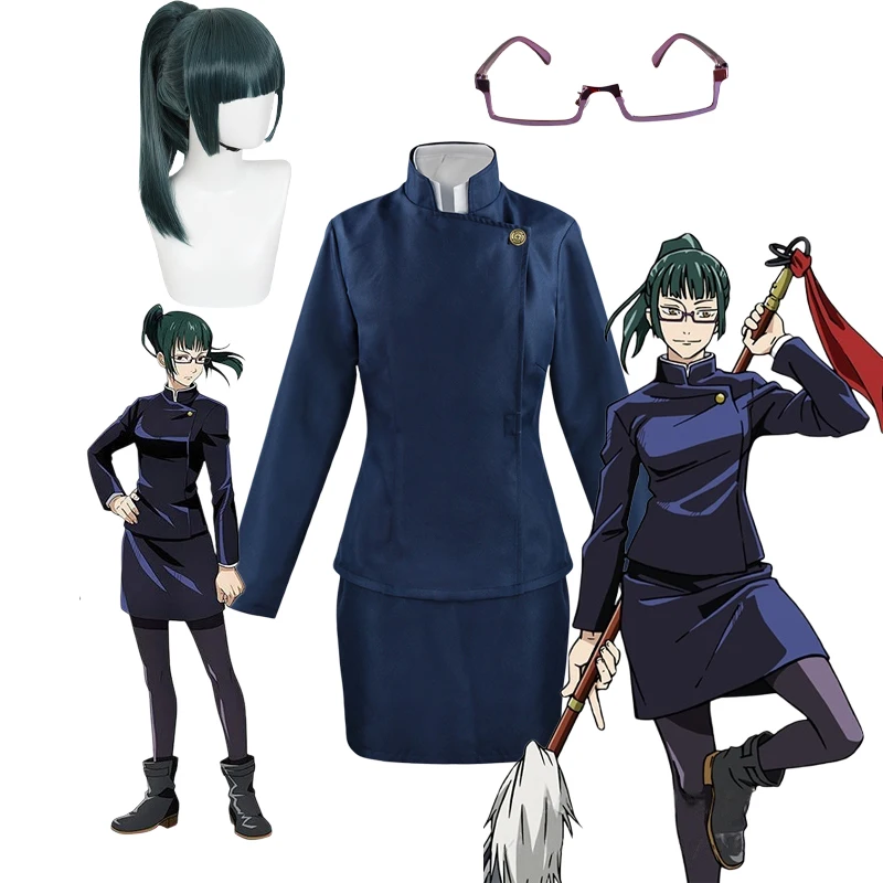 Cosplay Anime Yuki - Jujutsu Kaisen Maki Zenin Cosplay Costume
