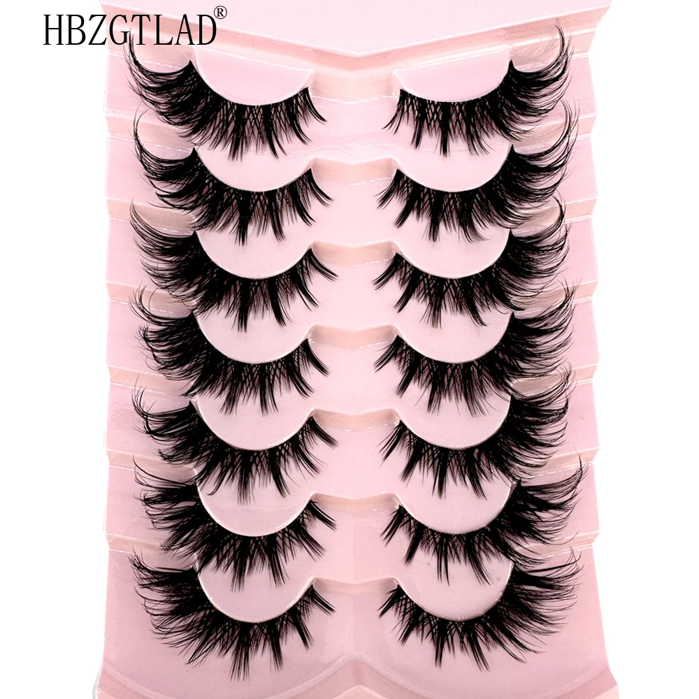 Anime Cosplay Lashes - 7/8PairsCat Eye Eyelashes manga Lashes 3D