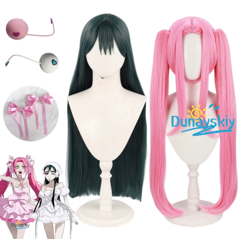 Women's Long Pink/Dark Green C - Anime Cosplay Long Hair ulasan dan harga