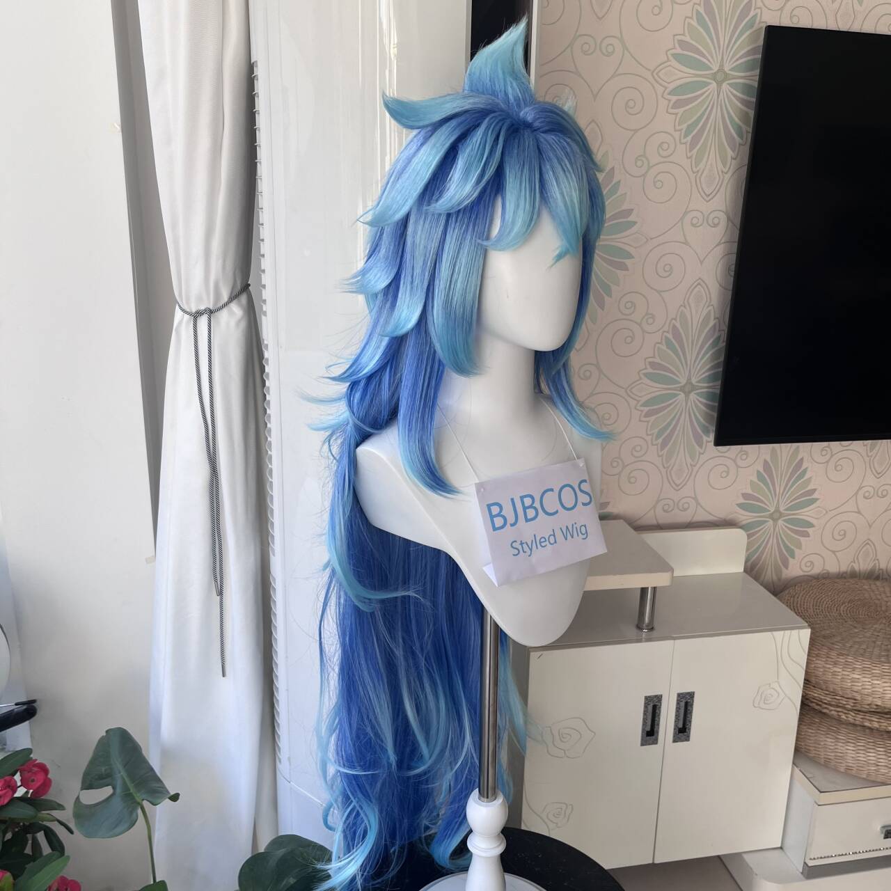 [Styled Wig]Idia Cosplay Wig A - Anime Cosplay Long Hair ulasan dan harga