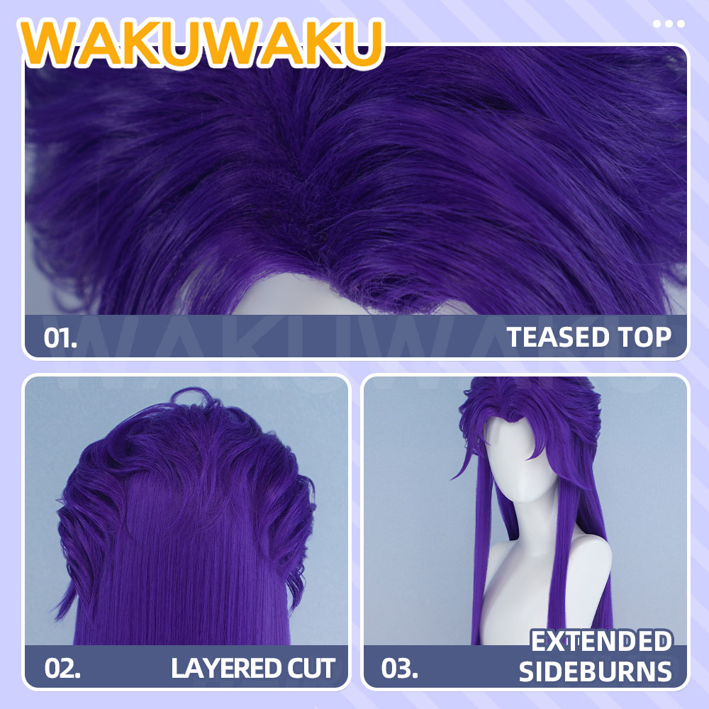 IN STOCK Jester Cosplay Wig Ga - Anime Cosplay Long Hair ulasan dan harga