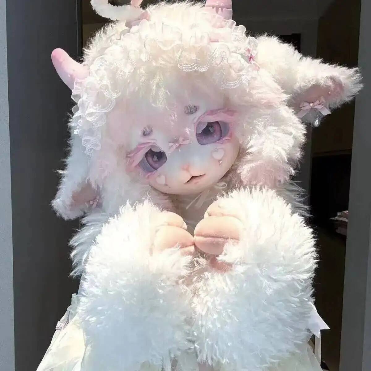 Handmade Kig Fursuit Head Cute - Anime Cosplay Lolita ulasan dan harga