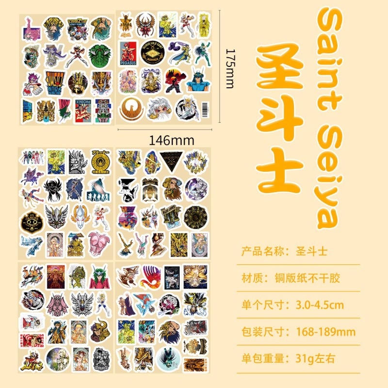 101Pcs Saint Seiya Anime Stick - Anime Cosplay And Costumes ulasan dan harga