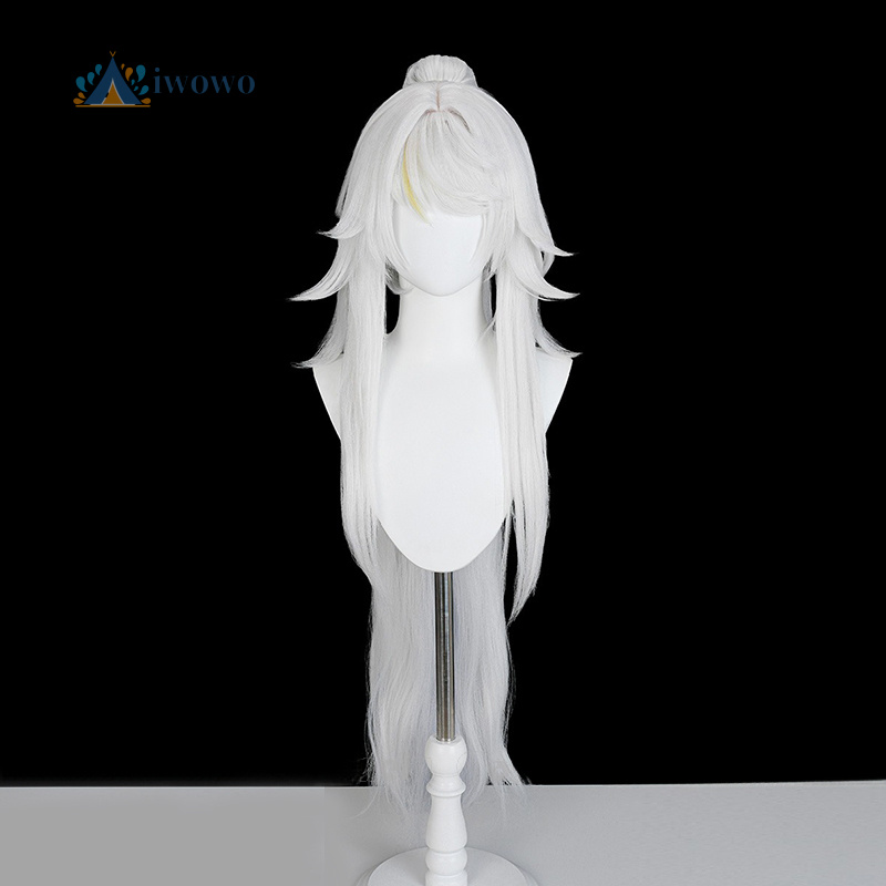 Zibai Cosplay Wig Genshin Impa - Anime Cosplay Long Hair ulasan dan harga