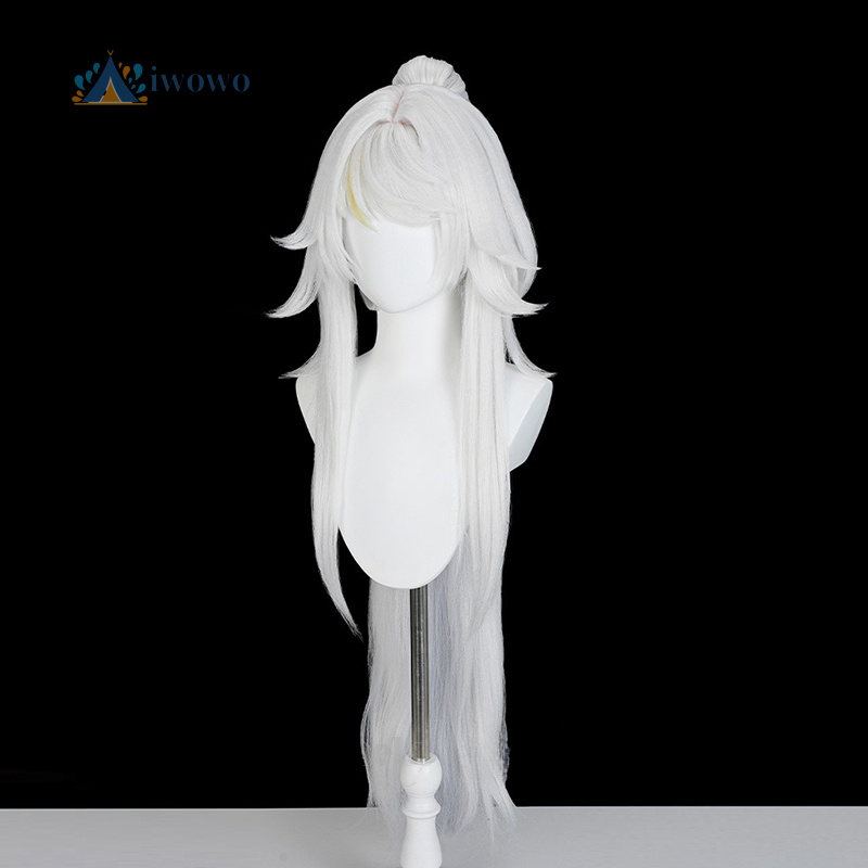 Zibai Cosplay Wig Genshin Impa - Anime Cosplay Long Hair ulasan dan harga