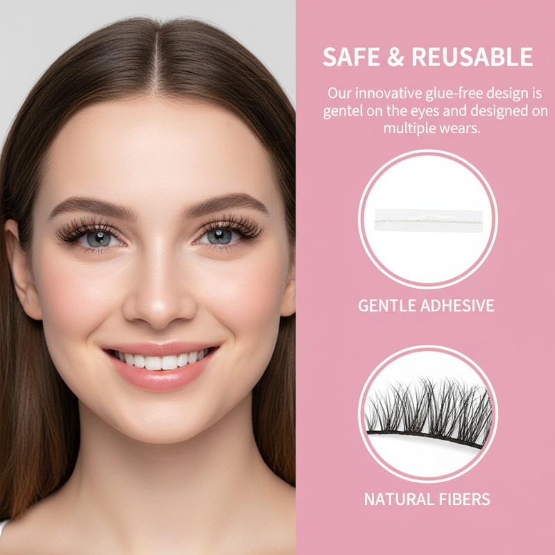 6 Rows Diy Segmented False Eye - Anime Cosplay Lashes ulasan dan harga