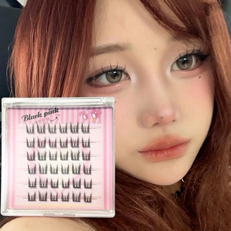 6 Rows Diy Segmented False Eye - Anime Cosplay Lashes ulasan dan harga
