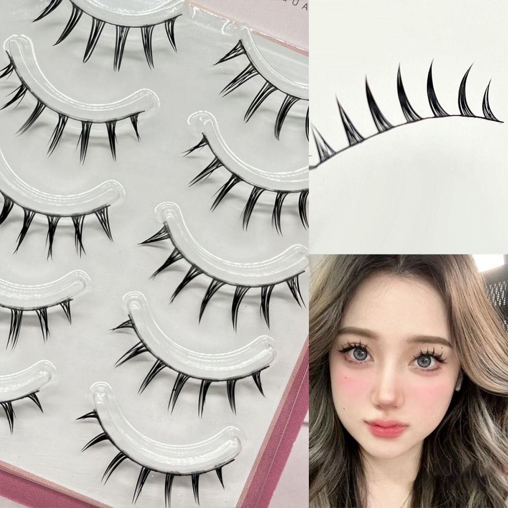 Faux Mink False Eyelashes 5 Pa - Anime Cosplay Lashes ulasan dan harga