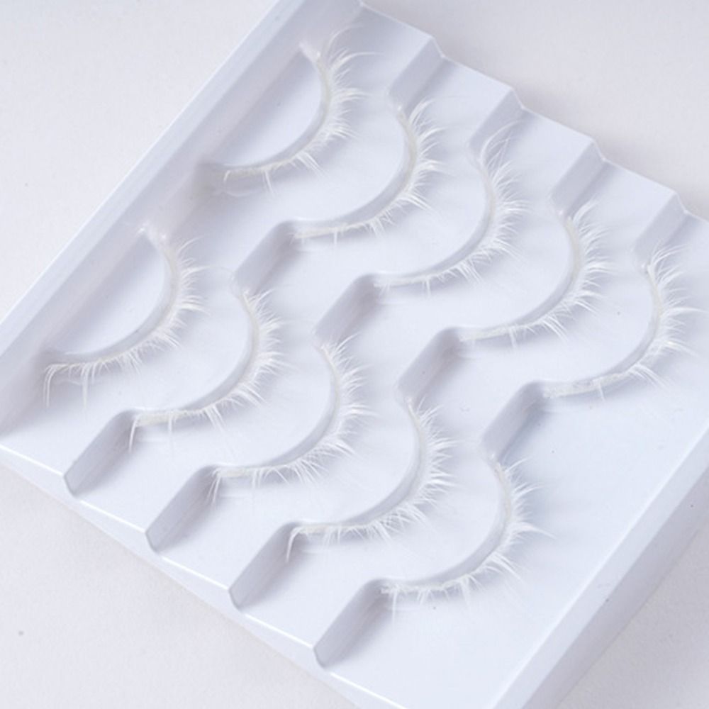 White White Anime Eyelashes Ja - Anime Cosplay Lashes ulasan dan harga