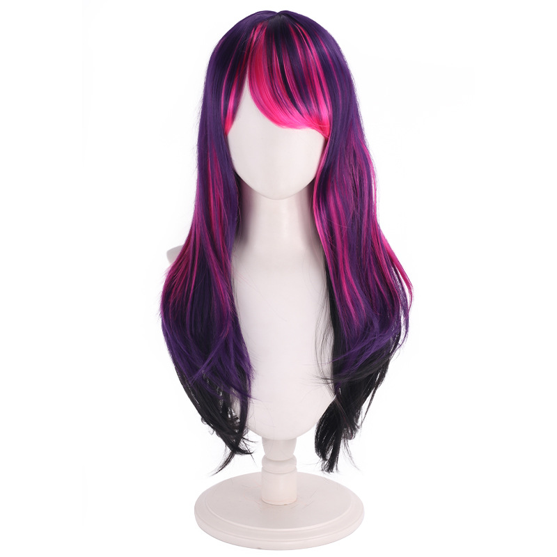 Cos wig purple gradient foal h - Anime Cosplay Recommendations ulasan dan harga