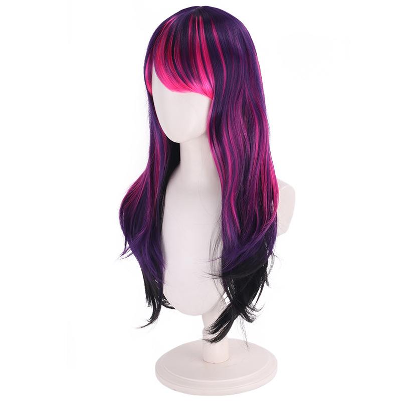 Cos wig purple gradient foal h - Anime Cosplay Recommendations ulasan dan harga