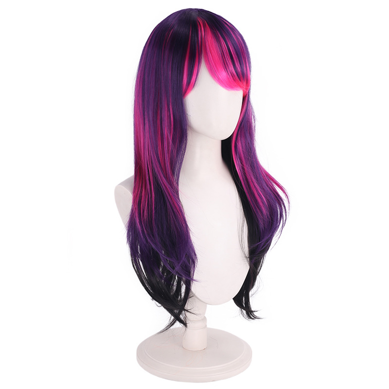 Cos wig purple gradient foal h - Anime Cosplay Recommendations ulasan dan harga