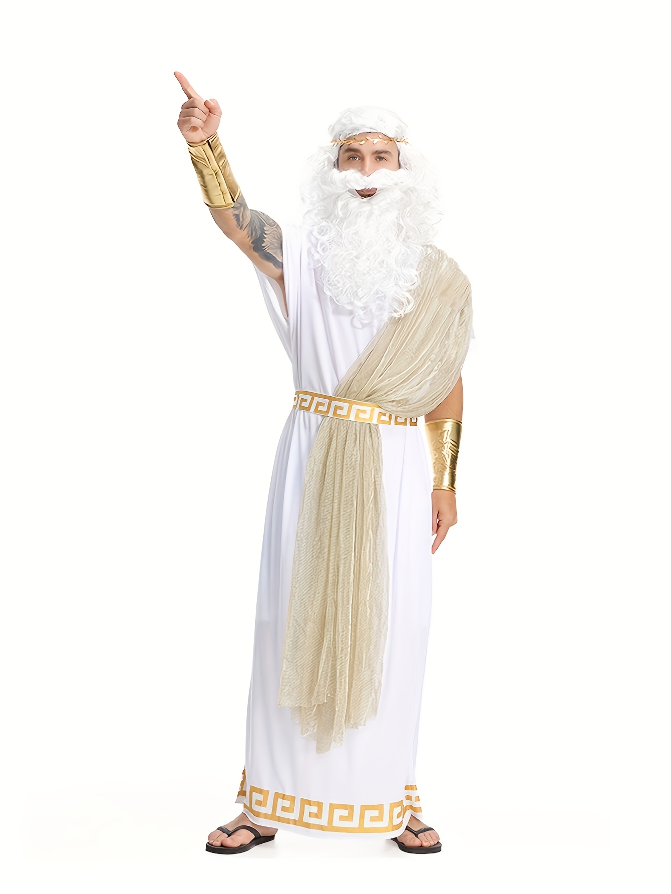 Men Zeus Greek God Costume Anc - Anime Cosplay And Costumes ulasan dan harga