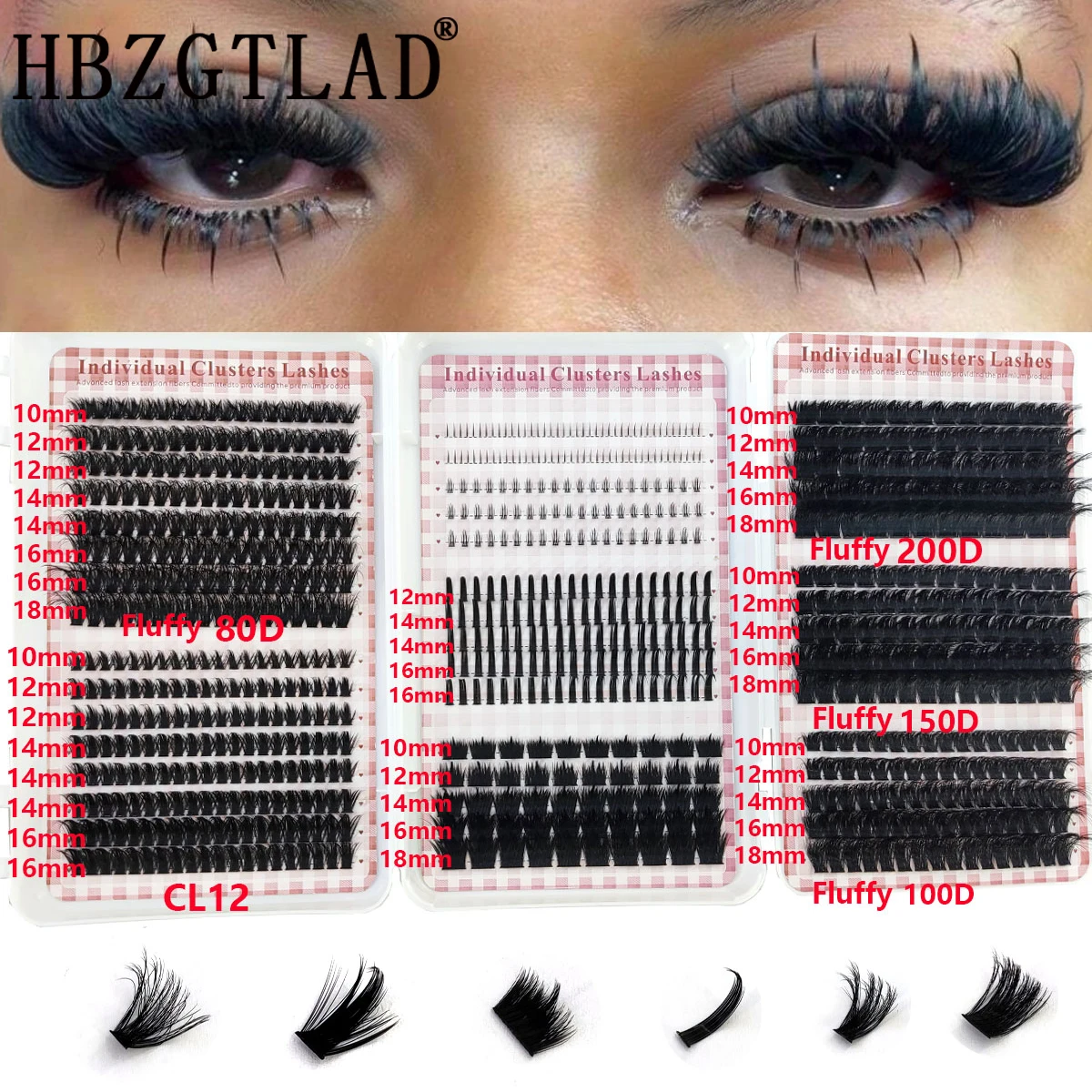 HBZGTLAD 200D-60D Bottom and P - Anime Cosplay Lashes ulasan dan harga