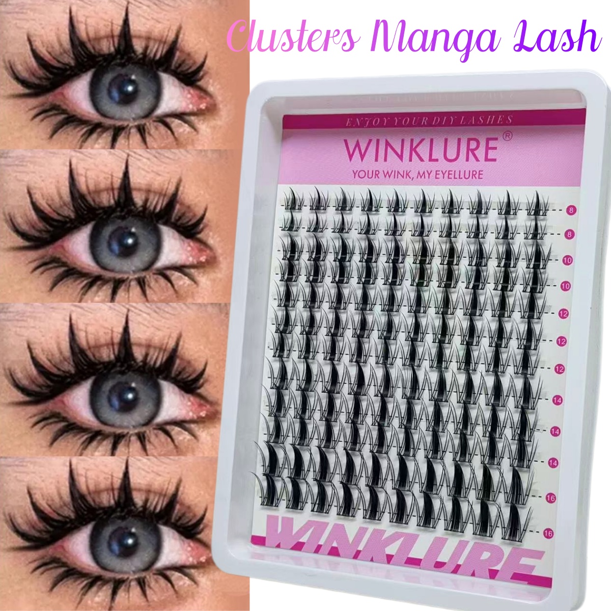 WINKLURE Manga Lash Clusters K - Anime Cosplay Lashes ulasan dan harga