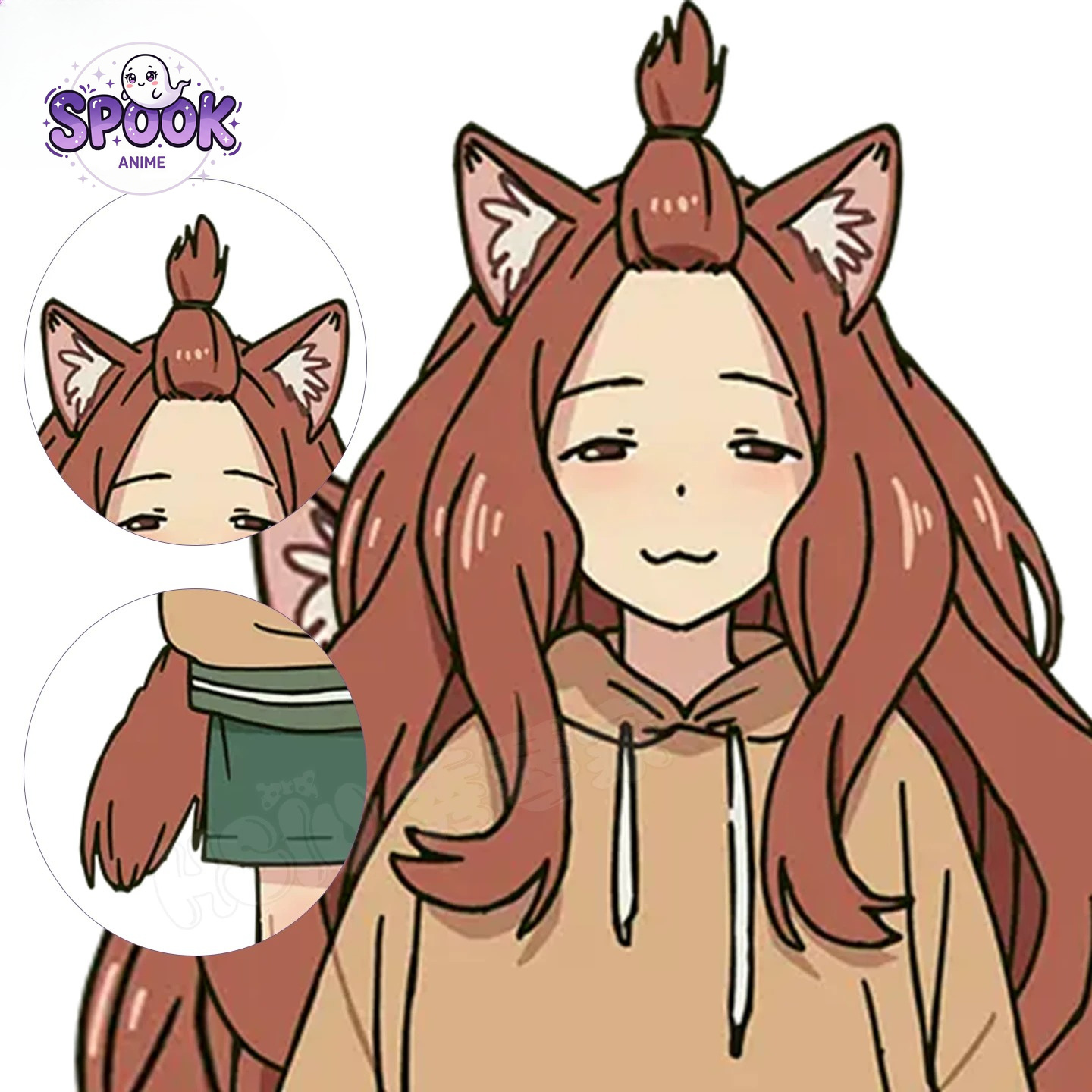 Brown Long Wig Masuko Yaku Nek - Anime Cosplay Long Hair ulasan dan harga