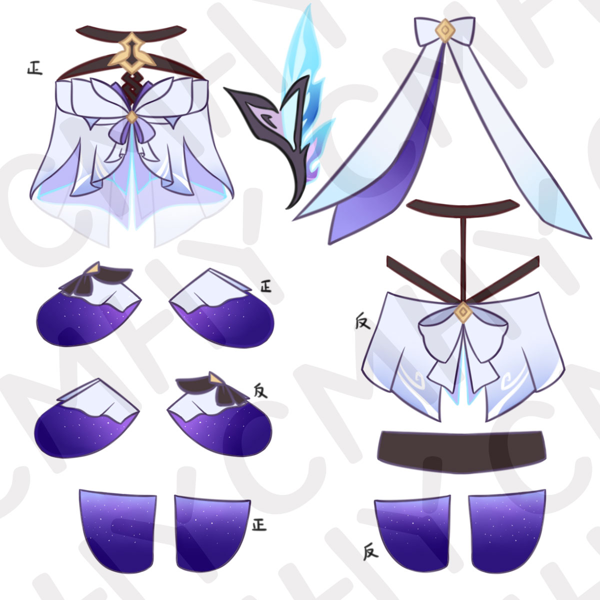 Game Genshin Impact Skirk Cat  - Anime Cosplay Dress For Women ulasan dan harga