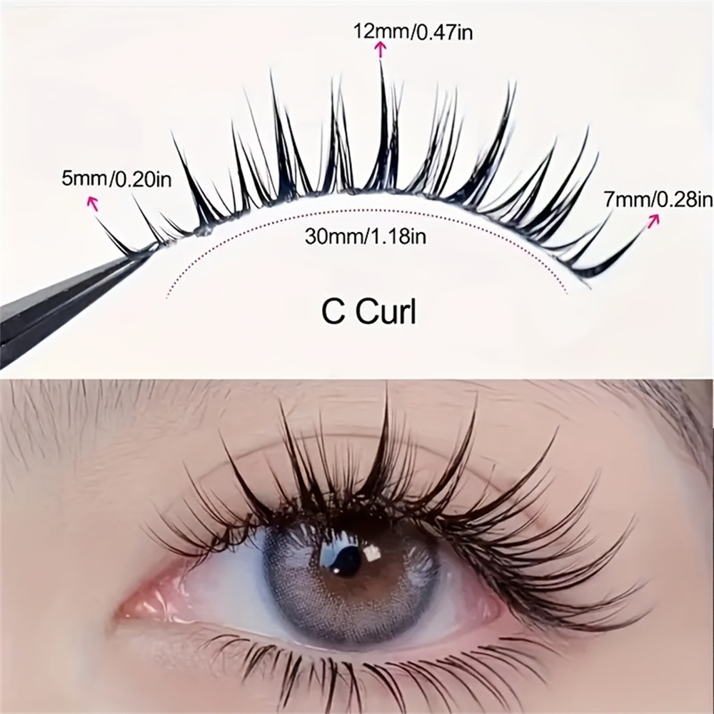 5 Pairs of Wet Comic Eyelashes - Anime Cosplay Lashes ulasan dan harga