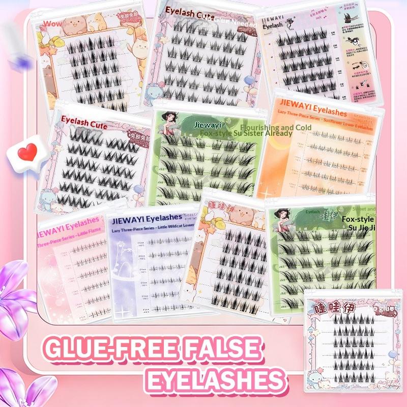 6 Rows Diy Segmented False Eye - Anime Cosplay Lashes ulasan dan harga