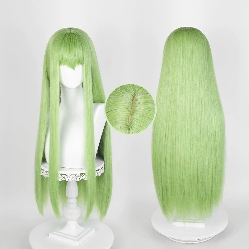 Anime CC Cosplay Green Wig Lon - Anime Cosplay Long Hair ulasan dan harga