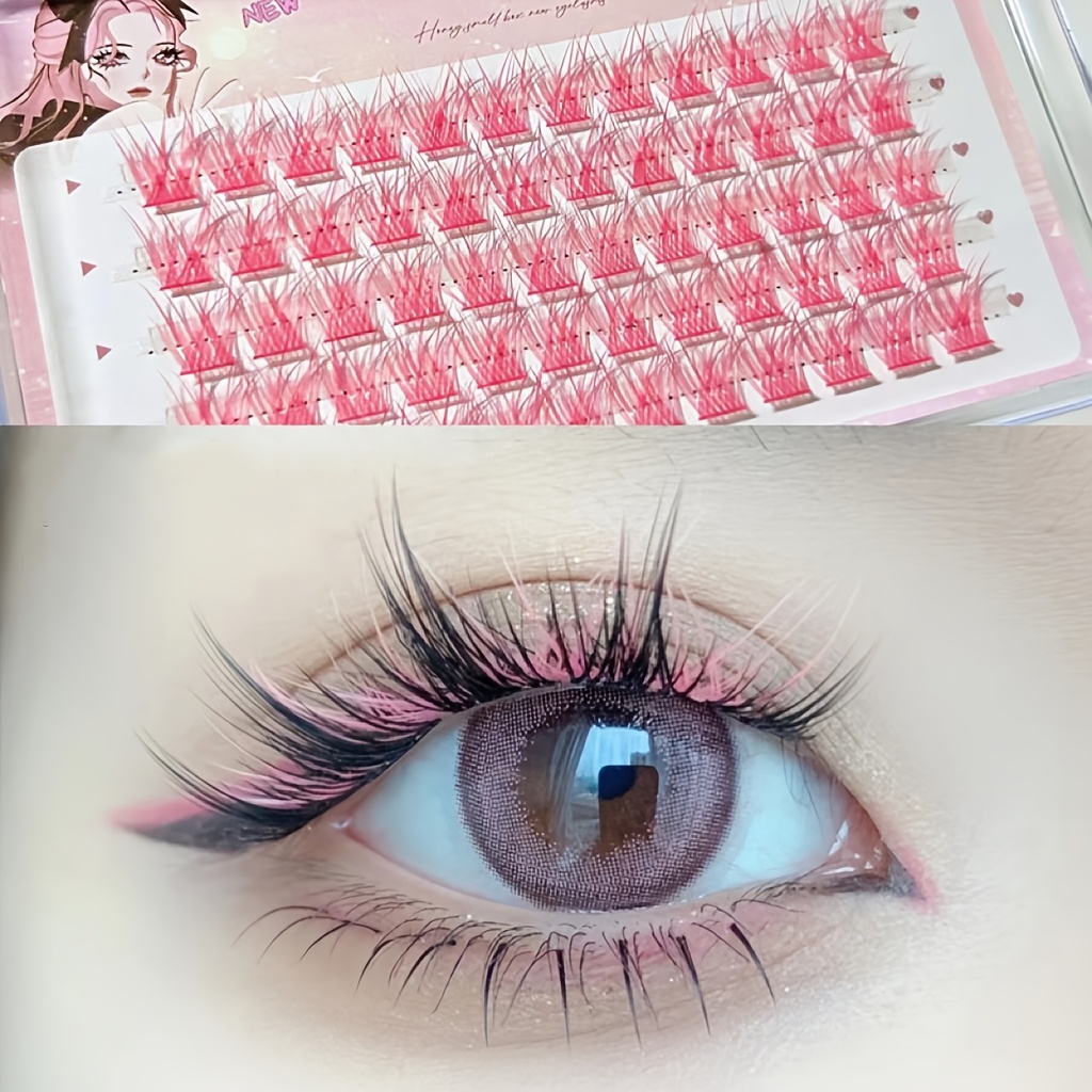 Mixiaohe Colorful Eyelashes 60 - Anime Cosplay Lashes ulasan dan harga
