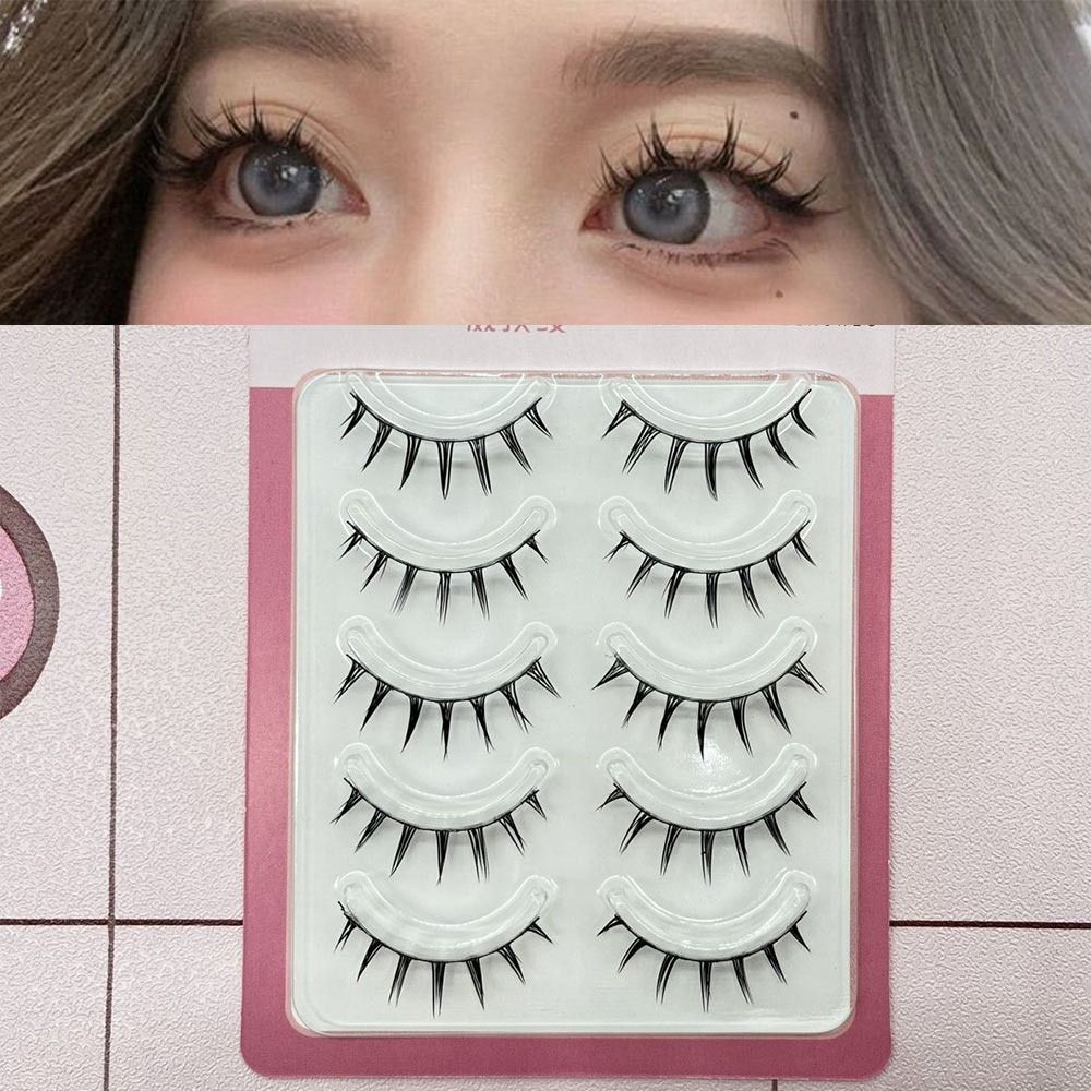 5 Pairs Pack Japanese Cosplay  - Anime Cosplay Lashes ulasan dan harga