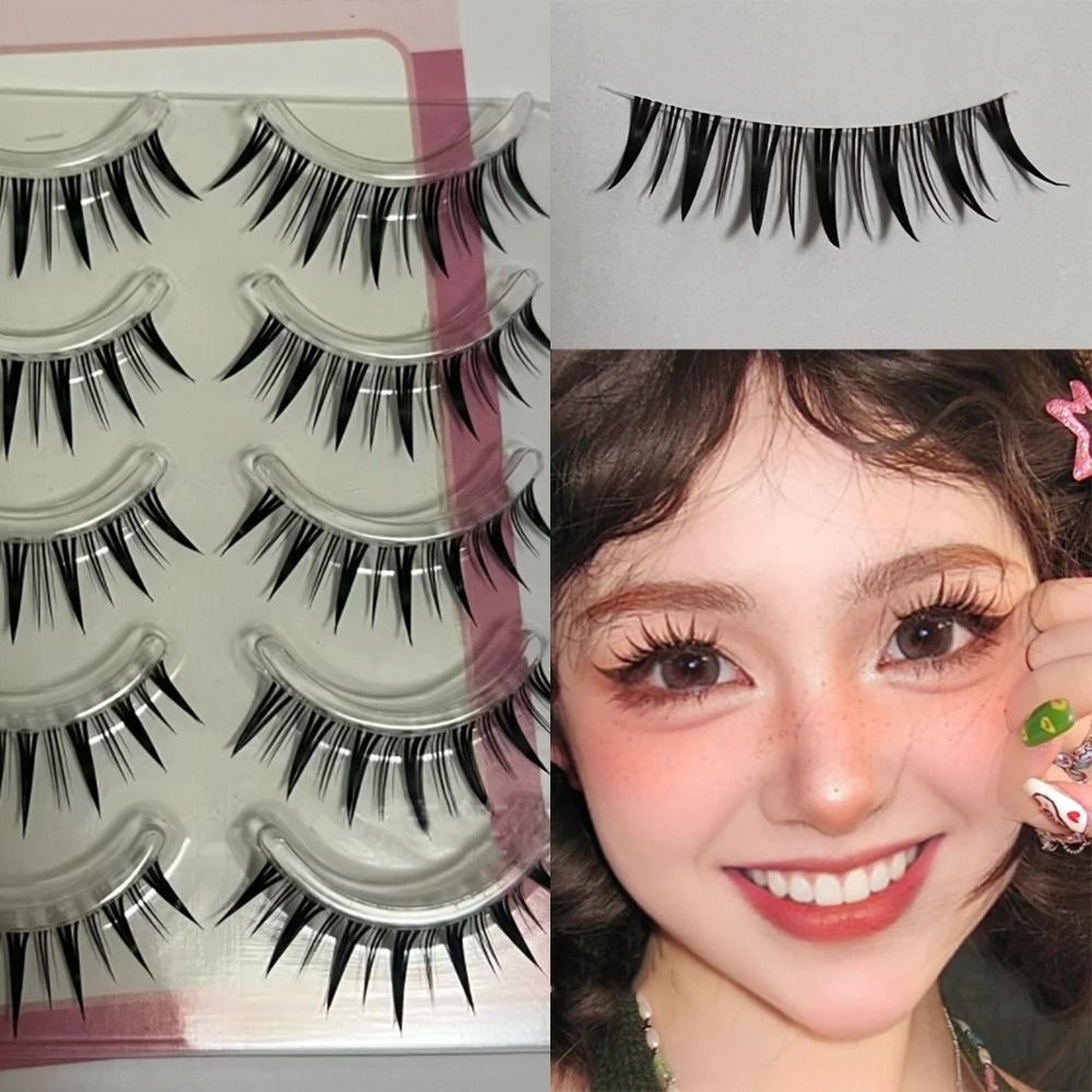 5 Pairs Pack Japanese Cosplay  - Anime Cosplay Lashes ulasan dan harga