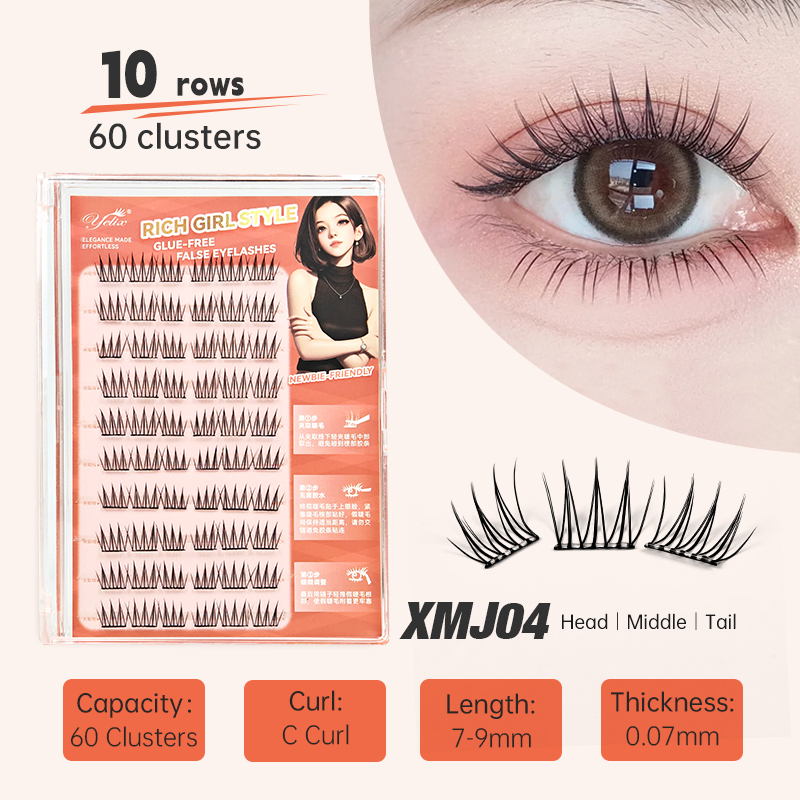 Yelix DIY Self-Adhesive Cluste - Anime Cosplay Lashes ulasan dan harga